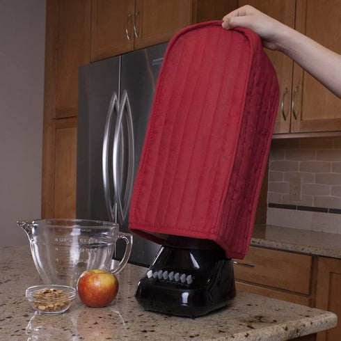 Ritz Premium Universal Blender Cover, 7" x 15.5" x 5.75", Durable, Long-Lasting, High-Quality Polyester And Cotton Blend, Paprika Red...