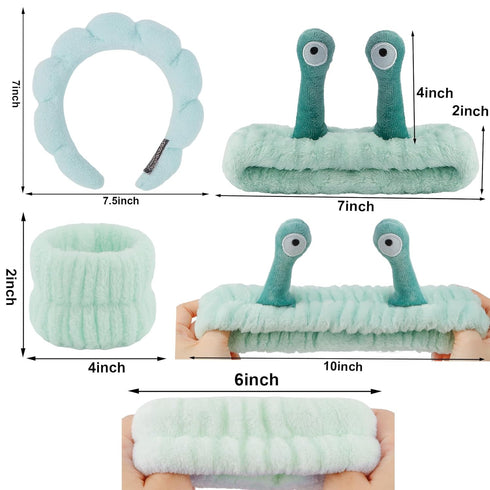 Spa Headband, Skincare Headband, Face Wash Headband, Makeup Headband, Headband for Washing Face, Wrist Bands for Washing Face, Cute Stuff, Trendy ...