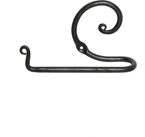 GoCraft Handmade Bathroom Lavatory Toilet Paper Holder | Wall Mount, Wrought Iron Forged Metal Dispenser...