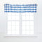 C&F Home Franklin Cornflower Blue Gingham Checkered 100% Cotton Single Window Valance Curtain 16" x 72" Home Kitchen Living Room Dining Dinner Bed...