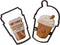 COFFEE COOKIE CUTTERS Espresso Café Americano Coffee To Go Latte Mocha And Iced Coffee Brew Cappuccino Cookie Cutters Made In The USA (2 Pack)...
