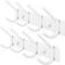 WEBI Coat Rack Wall Mounted,Coat Hooks Wall Mount,Coat Hanger Wall Hook Rack,4 Hooks for Hanging Coats,Hats,Jacket,Clothes,White,2 Packs...