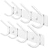 WEBI Coat Rack Wall Mounted,Coat Hooks Wall Mount,Coat Hanger Wall Hook Rack,4 Hooks for Hanging Coats,Hats,Jacket,Clothes,White,2 Packs...