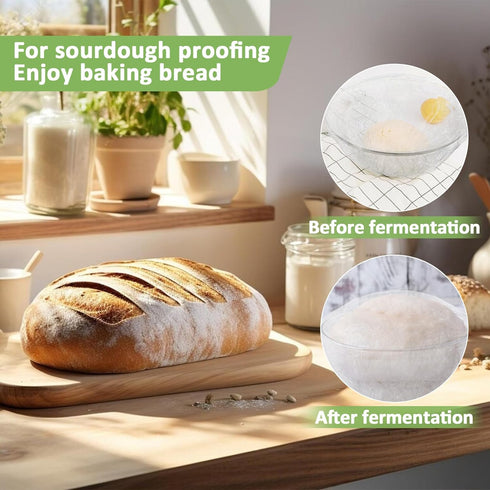 100 Bowl Covers Bread Proofing - Large Plastic Wrap for Food Sourdough Bread Baking Bread Rising Elastic Reusable Plate Covers Outdoor Food Fresh ...