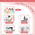 6 Pcs Clear Makeup Bag Clear Toiletry Bags PVC Waterproof Portable Makeup Travel Bag Transparent Cosmetic Bag with Zipper for Women Men Airport Tr...