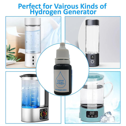 Dissolved Hydrogen Test Reagent Measuring Molecular Hydrogen Concentration in Water Blue Drops for Hydrogen Water Generator Bottle Hydrogen Machin...