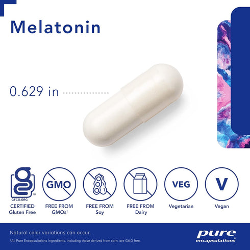 Pure Encapsulations Melatonin 3 mg - Antioxidant Supplement to Support Natural Sleeping & Relief of Occasional Sleeplessness - for Natural Sleep S...