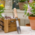 Berry&Bird Bulb Planter Tool, 12" Garden Bulb Transplanter Tool, Stainless Steel Manual Hole Digger with Wooden Handle, Transplanting Agricultural...