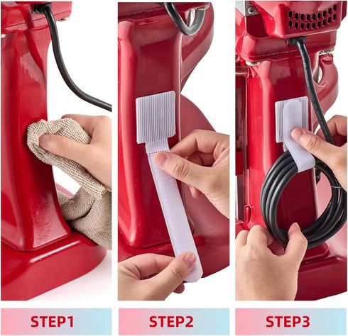 Cord Organizer for Appliances 12 Pack, SUITMAT Cable Organizer Cord Holder for Small Kitchen Appliances, Kitchenaid Stand Mixer Air Fryer Coffee M...