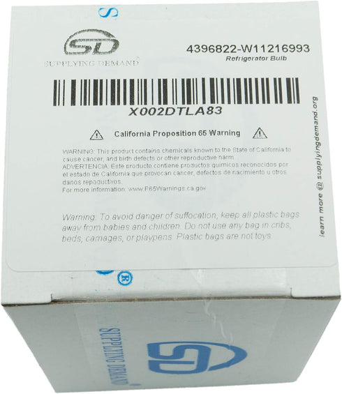 Supplying Demand 4396822 W11216993 W11125625 Refrigerator Light Bulb Replacement 3.6 Watt LED
