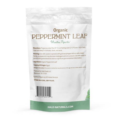 Organic Peppermint Leaf Cut & Sifted, 4 Ounces (Mentha piperita) USDA Certified | Resealable Pouch| Packaged in The USA (Pack of 1)...
