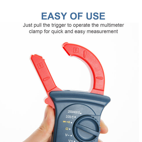 AstroAI Digital Clamp Meter 2000 Counts, Multimeter Amp Meter with Auto Ranging; Measures Voltage Tester, AC Current, Resistance, Continuity; Test...