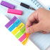 30 Pads 0.6x2 Inch Sticky Notes Flags Tabs Page Markers 10 Bright Color Sticky Index Tabs Page Flags 80 Sheet/Pad...