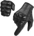Superbike Full Finger Goat Skin Leather Touch Screen Motorcycle Gloves Men/Women S,M,L,XL,XXL (Perforated, L)...