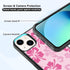 Pink Hibiscus Phone Case Compatible with iPhone 13 6.1 Inch - Shockproof Protective TPU Cute Flower Printed iPhone Case Designed for iPhone 13 Cas...