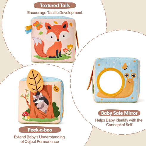 hahaland Baby Tissue Box Toy - Baby Toys 6-12 Months - Montessori Toys for 6 Month Old Must Haves - Baby Boy Girl Shower Gifts for Babies 6 9 12 1...