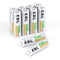 EBL 10 Counts AA Batteries 2500mAh 1.2V High Performance Precharged Ni-MH AA Rechargeable Batteries...
