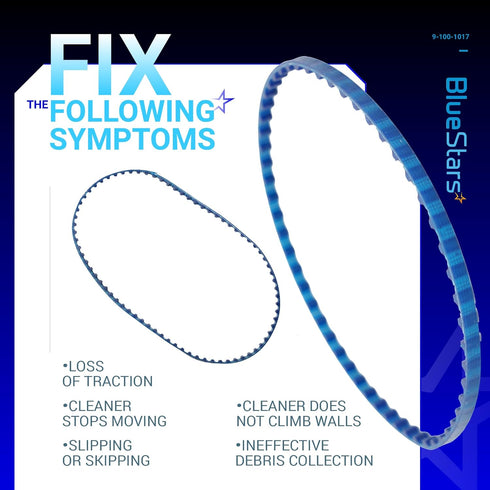 BlueStars Premium 9-100-1017 Belt Replacement Kit - Small and Large Replacement Belt for Polaris 360 & 380 Pool Cleaner...