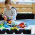 32.8 Feet Under Bed Blocker for Pets Adjustable Gap Bumper Toy Blocker for Under Couch with Adhesive Mounting Strap for Stopping Toys Going Under ...