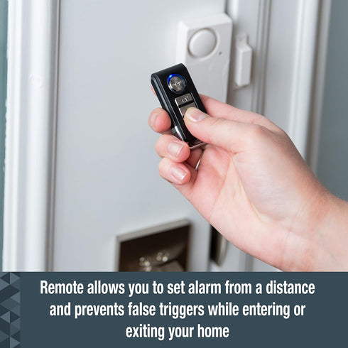 SABRE Door or Window Alarm With Remote, 120dB Alarm, Audible Up To 750-Feet (230-Meters), 4 Adjustable Settings, Arm and Disarm From A Distance, B...