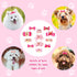 MTLEE 12 Pieces Small Dog Hair Bow Rubber Bands Cute Puppies Hair Bows Pink Doggies Cat Topknot Pet Headdress with Rhinestones Dog Grooming Bowkno...
