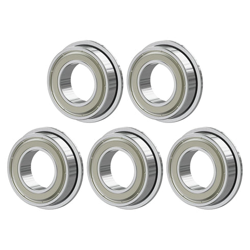 MF84ZZ 5PCS Flange Ball Bearing 4×8×3mm Double Metal Shielded Flanged Bearing Chrome Steel ABEC-1(P0) Z2 Miniature Deep Groove Ball Bearing for In...