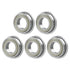 MF84ZZ 5PCS Flange Ball Bearing 4×8×3mm Double Metal Shielded Flanged Bearing Chrome Steel ABEC-1(P0) Z2 Miniature Deep Groove Ball Bearing for In...