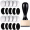 21 Packs Mini Round Ink Blending Tool with Foams Set 2.7 Inch Including 20 Pcs Replacement Refill Sponge Domed Foam Pads Art Supplies for Distress...