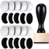 21 Packs Mini Round Ink Blending Tool with Foams Set 2.7 Inch Including 20 Pcs Replacement Refill Sponge Domed Foam Pads Art Supplies for Distress...