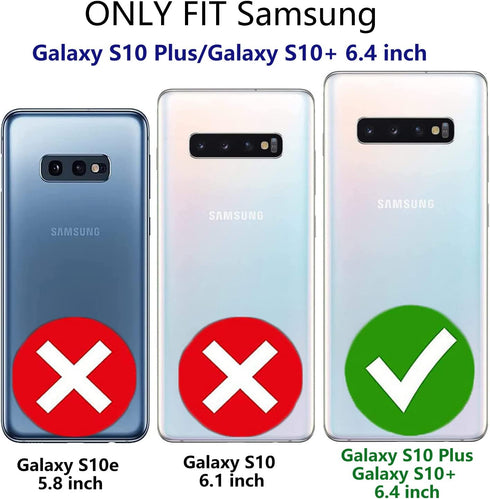 Galaxy S10 Plus Case Galaxy S10+ Case for Samsung Galaxy S10 Plus Case Military Drop Shockproof Armor Heavy Duty Rugged 3 in 1 Protection Cover fo...