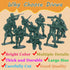 100 Pcs Army Men Toys for Boys, 10 Different Poses Soldier Set, 2.17" Green Plastic Army Men Toys for Kids...