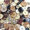 Libiline Wood 4 Hole Button - 100pcs Craft Clothe Sewing Decor Buttons...