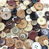 Libiline Wood 4 Hole Button - 100pcs Craft Clothe Sewing Decor Buttons...