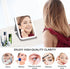 deweisn Rechargeable Travel Makeup Mirror with 60 LED Lights, Lighted Makeup Beauty Mirror,3 Color Lighting,360°Rotation Dimmable Touch Screen,Lig...