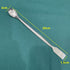 5 Pieces 20cm Stainless Steel Lab Spoon Spatula 2 in 1 Long Handle Laboratory Sampling Spoon Mixing Spatula Double-Ended Reagent Sampling Spoon La...