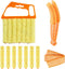 2pcs Window Venetian Blind Cleaner Duster Tool, Include 1pcs 7 Finger Blind Duster Brush & 1pcs Shutter Cleaner Brushes,with 8 Removable and Washa...