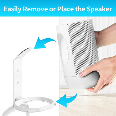 Heavy-Duty Wall Mount Bracket for Sonos Move 2 and Sonos Move Mount Indoor/Outdoor - Easy to Install Speaker Mount for Sonos Move 2 Wall Mount Hoo...