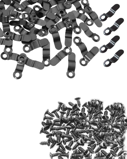 80 Pcs Picture Frame Turn Button Fasteners BOYIDEW 40Pcs Photo Frame Hardware Backing Clips 40Pcs Screws Picture Frame Tabs for Craft, Hanging Pic...