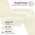 MEEDEE Ivory Satin Ribbon 1-1/2 Inch Ivory Ribbon Lux Satin Double Faced Satin Ribbon by 50 Yards Ivory Beige Polyester Satin Ribbon for Crafts, S...