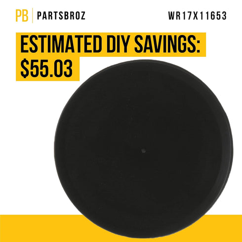 DIY Tips Included - WR17X11653 Ice Dispenser Door Assembly by PartsBroz - Compatible Hotpoint, Kenmore, GE Fridge Ice Door Flapper - Replaces AP3672582 EA964304 PS964304 - Lifetime Repair