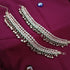 Efulgenz Indian Silver Anklets Bollywood Crystal Faux Kundan Pearl Ghungroo Anklets Wedding Bridal Anklet Pair Payal Bracelet Jewelry Indian Jewel...
