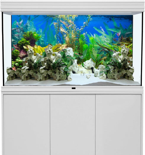 AWERT 30x18 inches Aquarium Background Aquatic Plant River Bed & Lake Fish Tank Background Vinyl...