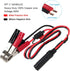 SAE to Battery Alligator Clip - KUNCAN 1.5FT 12V SAE 2Pin Quick Disconnect Cable SAE to Battery Clamp Cord 7.5A Fuse (2 Pack)...