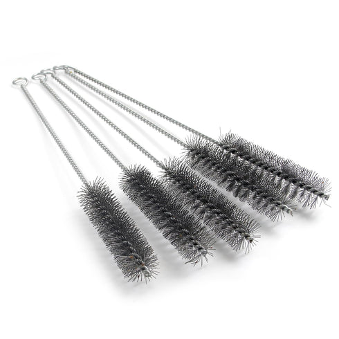 Utoolmart Wire Tube Brushes, Stainless Steel Bottle Bristle Cleaning Spiral Power Pipe Brush, 1.0-inch Diameter 12-inch Long-Handle Cleaner for Au...