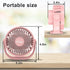 efluky USB Small Desk Fan, 3 Speeds USB Rechargeable Fan Built-in Battery, 360° Adjustment Portable Mini Fan Suitable for Home, Office and Travel,...