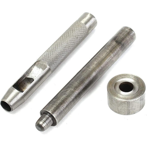 100 Sets Eyelet Punch Die Tool Kits Metal Grommets Kit 150# 4mm Eyelets Hole with Punch Hole Tool and Tool Kits for Leather Craft,Clothes,Purse,DI...