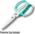 Beaditive Multipurpose Craft Scissors - High-Leverage with Sharp Carbon Steel Blades - Ergonomic Sewing Scissors for Heavy Duty Projects - Office,...