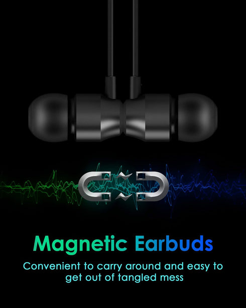 PALOVUE Lightning Headphones Earphones Earbuds in-Ear Magnetic MFi Certified with Microphone Compatible iPhone 14 13 12 11 Pro Max iPhone X XS Max...