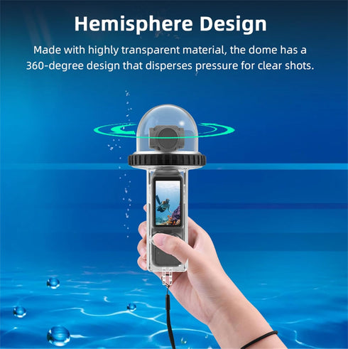 40M/131FT Dive Case Compatible for DJI Osmo Pocket 3 Waterproof Case Protective Underwater Diving Housing Cover Shell with Accessories for Osmo Po...