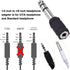 eBoot Headphone Adapter 6.35 mm Male to 3.5 mm Female Stereo Audio Earphone Jack Adapter, 5 Pieces, Black...